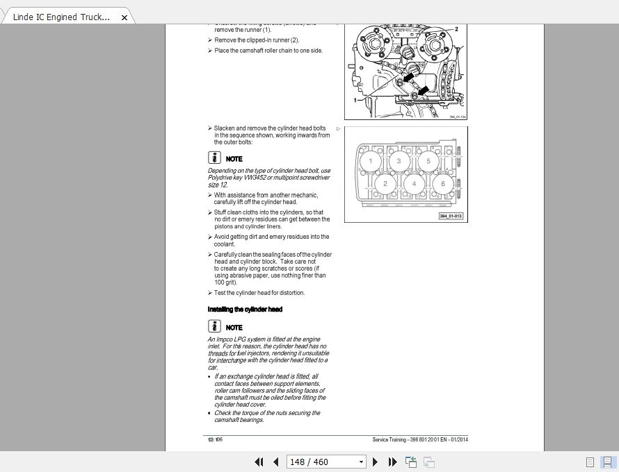 Linde Forklift Series 39602H50D 02 H80T 02 EN1401 Service Manuals 2