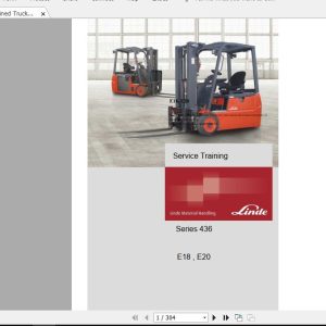 Linde Forklift Series 436 E18E20ST Service Manuals 1