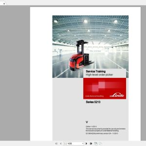 Linde Forklift Series 5213V EN1311 Service Manuals 1