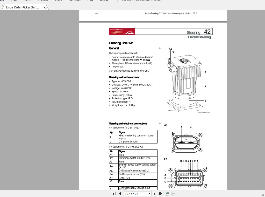 Linde Forklift Series 5213V EN1311 Service Manuals 4