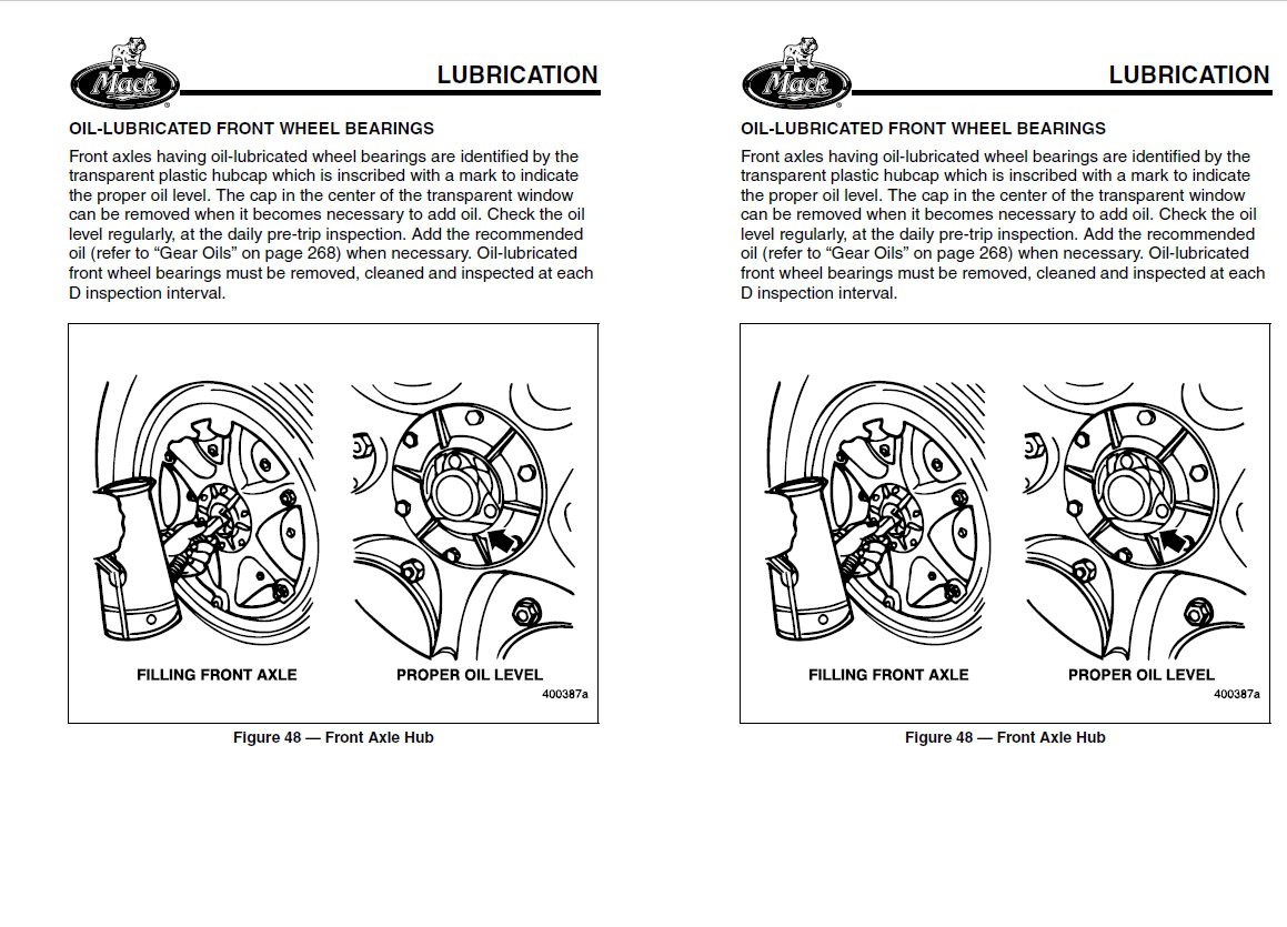 Mack 2007 TS49407 Maintenance and Lubrication Manual 4