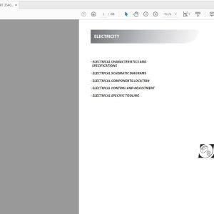 Manitou MRT 2540 Privilege Electrical Schematic Diagrams 80 02 M205EN 1