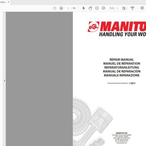 Manitou Telescopic Loader MLT627 Turbo Repair Manual 1
