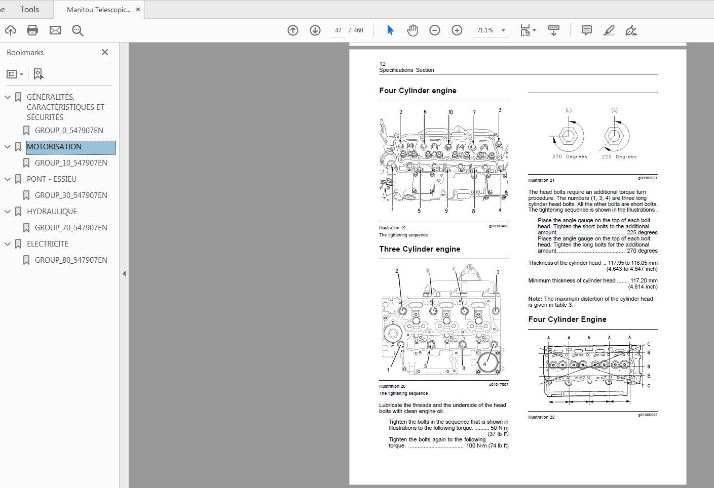 Manitou Telescopic Loader MLT627 Turbo Repair Manual 2
