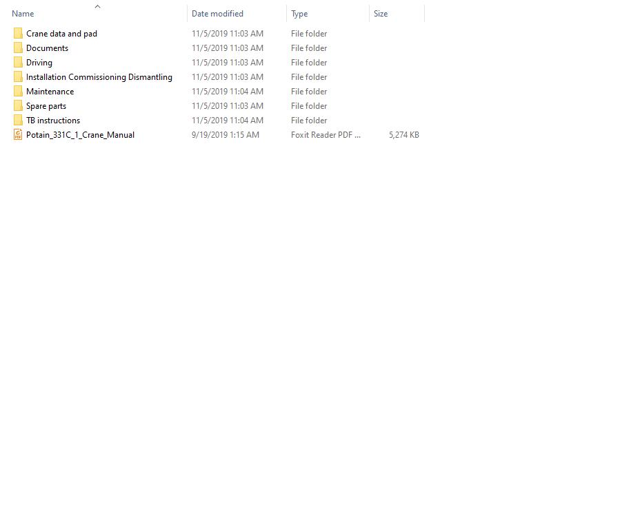 Manitowoc Potain Tower Crane Service Manual DVD2