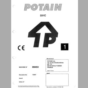 Manitowoc Potain Tower Crane Service Manual DVD3