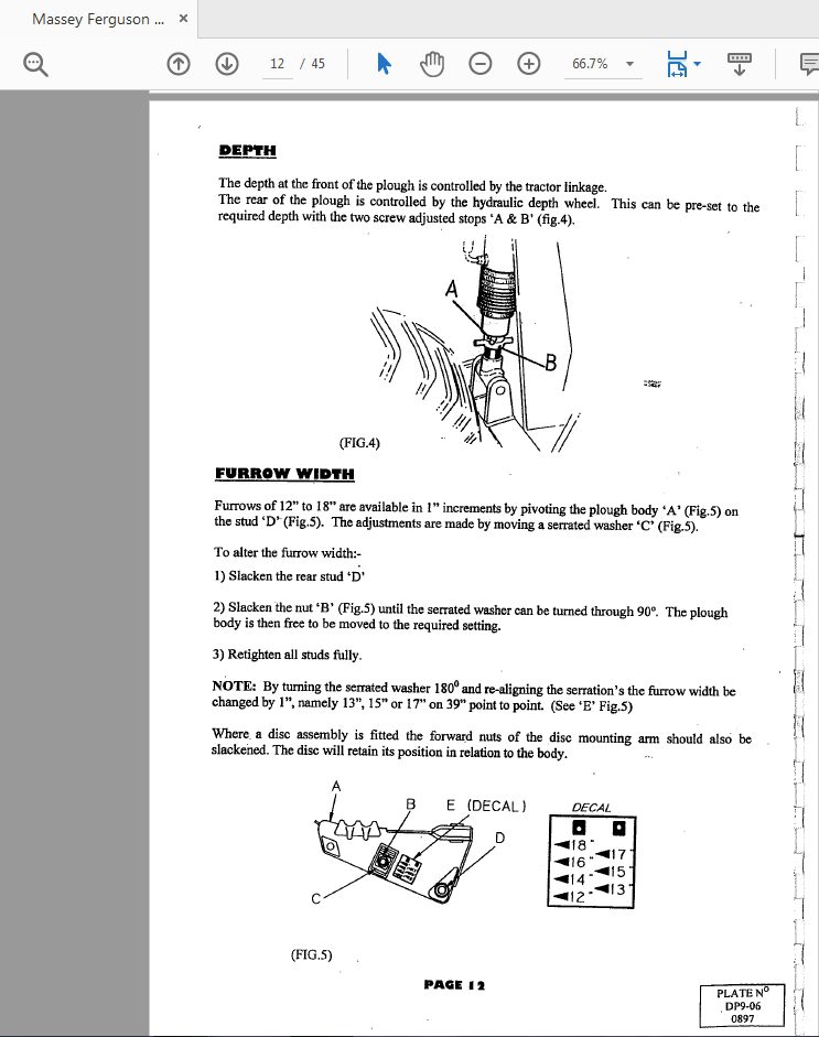 Massey Ferguson DP9 Parts Catalog Manual 3