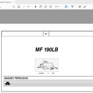 Massey Ferguson MF 190 LB Parts Catalog Manual 1