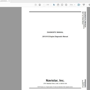 Navistar ProStar Technician Service Manual 2010   2016 1