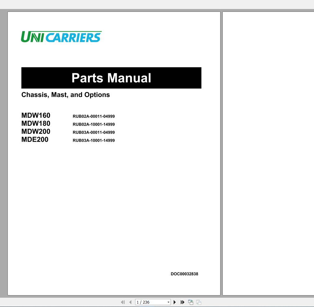 Nissan Warehouse Parts Manual B02A B03A   ENG   2017w17