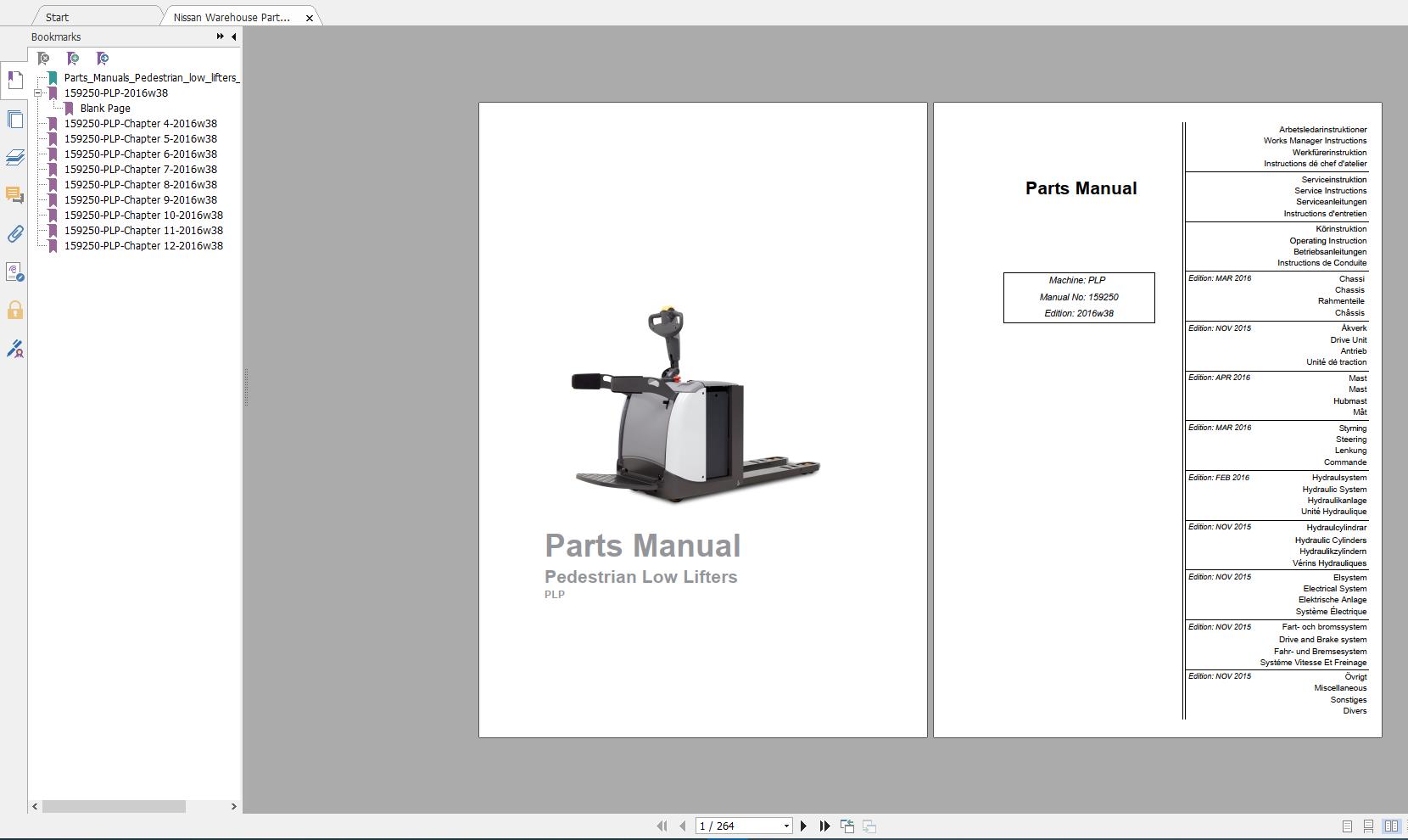 Nissan Warehouse Parts Manual PLP   159250   2016w38