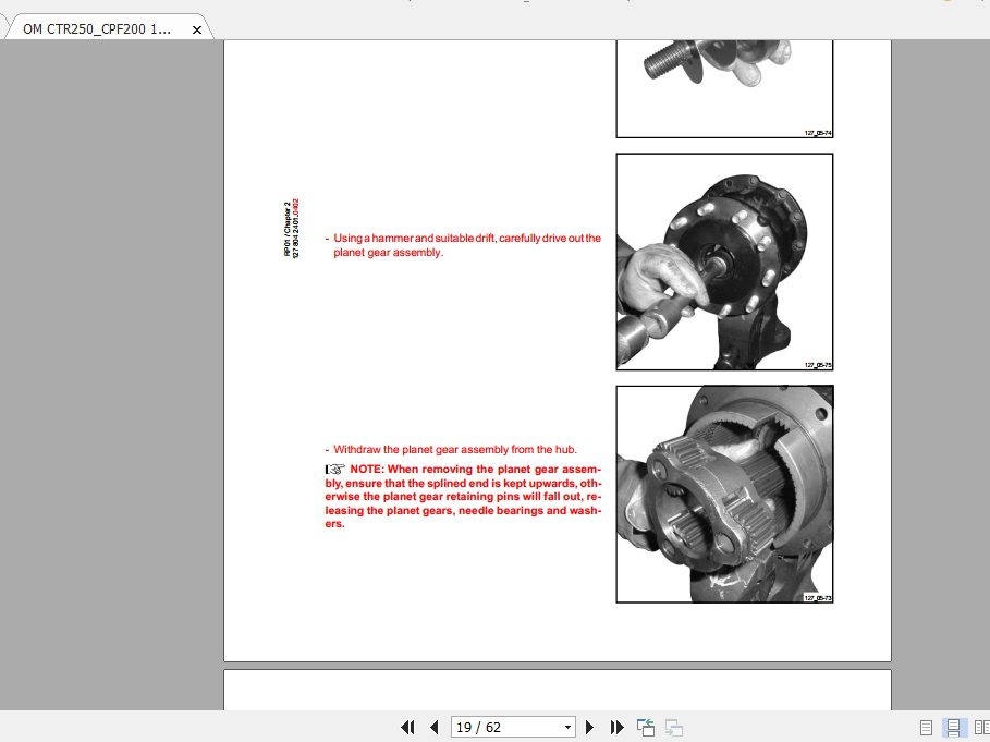 OM CTR250CPF200 12780424011100 Service Training 3