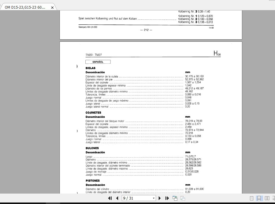 OM D15 23G15 23 604 24 053 Service Manual 4