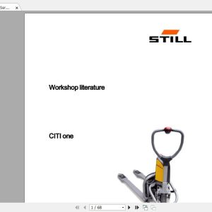 Still Sted CITI One Service Manual11308012006EN 1