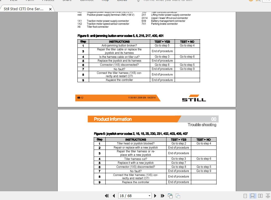 Still Sted CITI One Service Manual11308012006EN 2