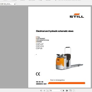Still Sted COP 20H10L07 1060 1061 1062 Electrical and Hydraulic Schematics 1
