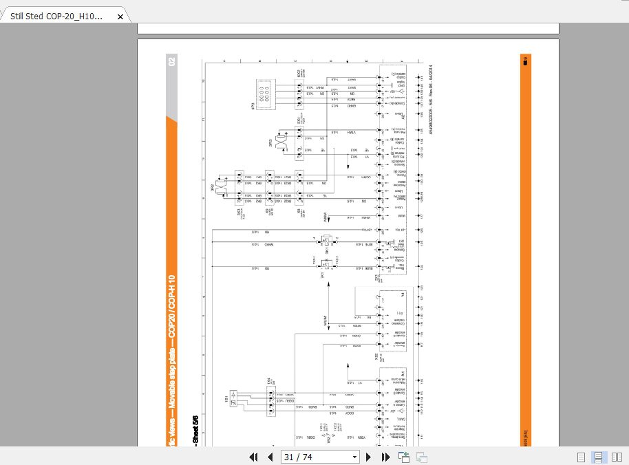 Still Sted COP 20H10L07 1060 1061 1062 Electrical and Hydraulic Schematics 3