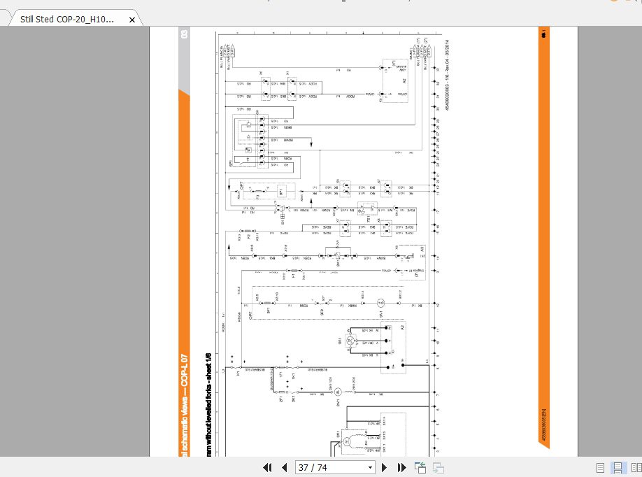 Still Sted COP 20H10L07 1060 1061 1062 Electrical and Hydraulic Schematics 4