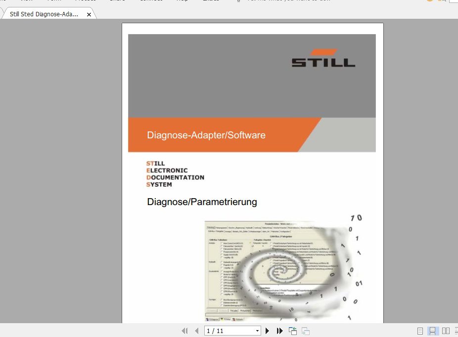 Still Sted Diagnose Adapter   Software Stand 1