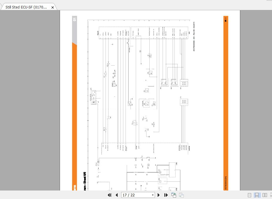 Still Sted ECU SF 0170 Electrical Hydraulic Schematics45378026002EN 2