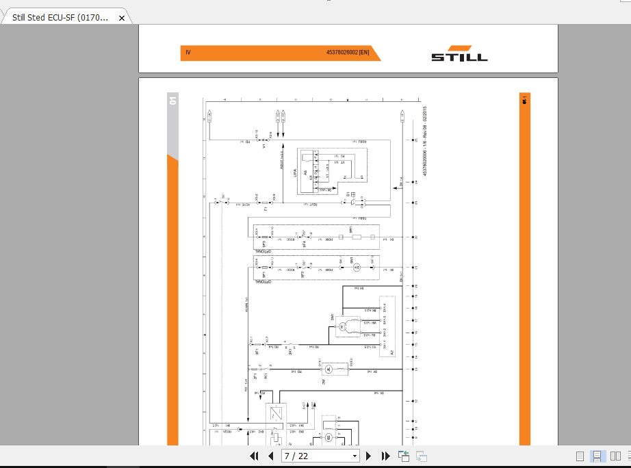 Still Sted ECU SF 0170 Electrical Hydraulic Schematics45378026002EN 4