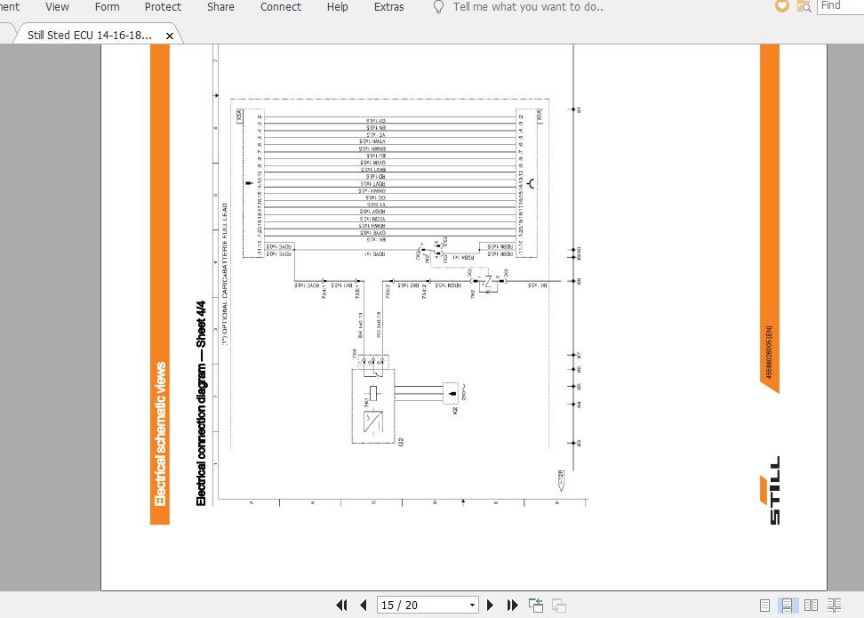Still Sted ECU 14 16 18 20 0164 0167 Electrical Hydraulic Schematics 3