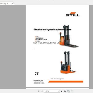 Still Sted EGV0223 EGV 20LB0233 EGP 14 200227 0228 Electrical Hydraulic Schematics 1
