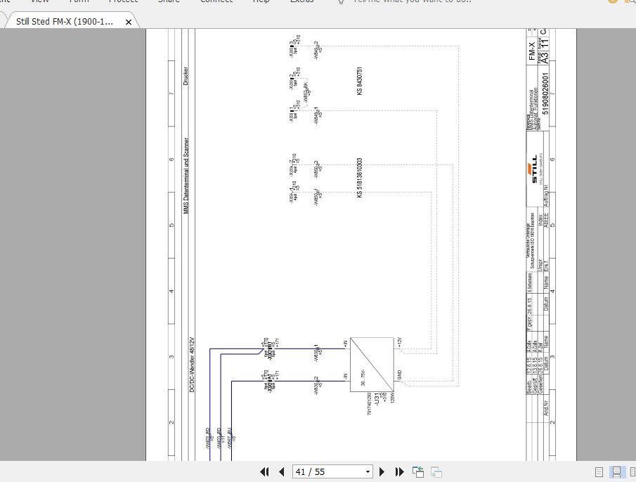 Still Sted FM X 1900 1922 Wiring Diagram51908026001 4