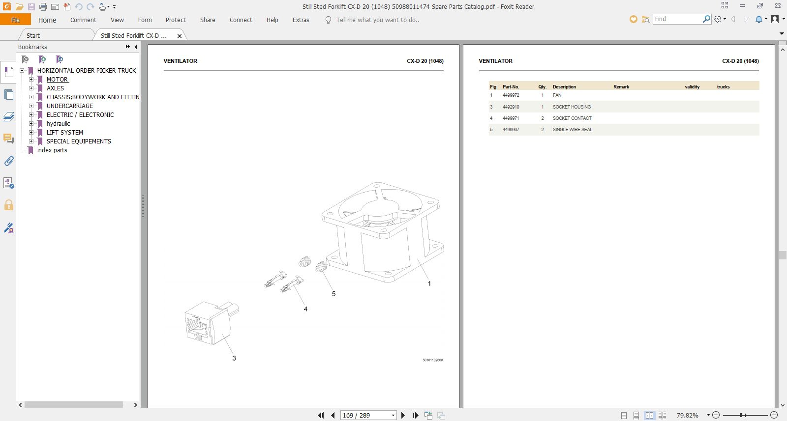 Still Sted Forklift CX D 20 1048 50988011474 Spare Parts Catalog 3
