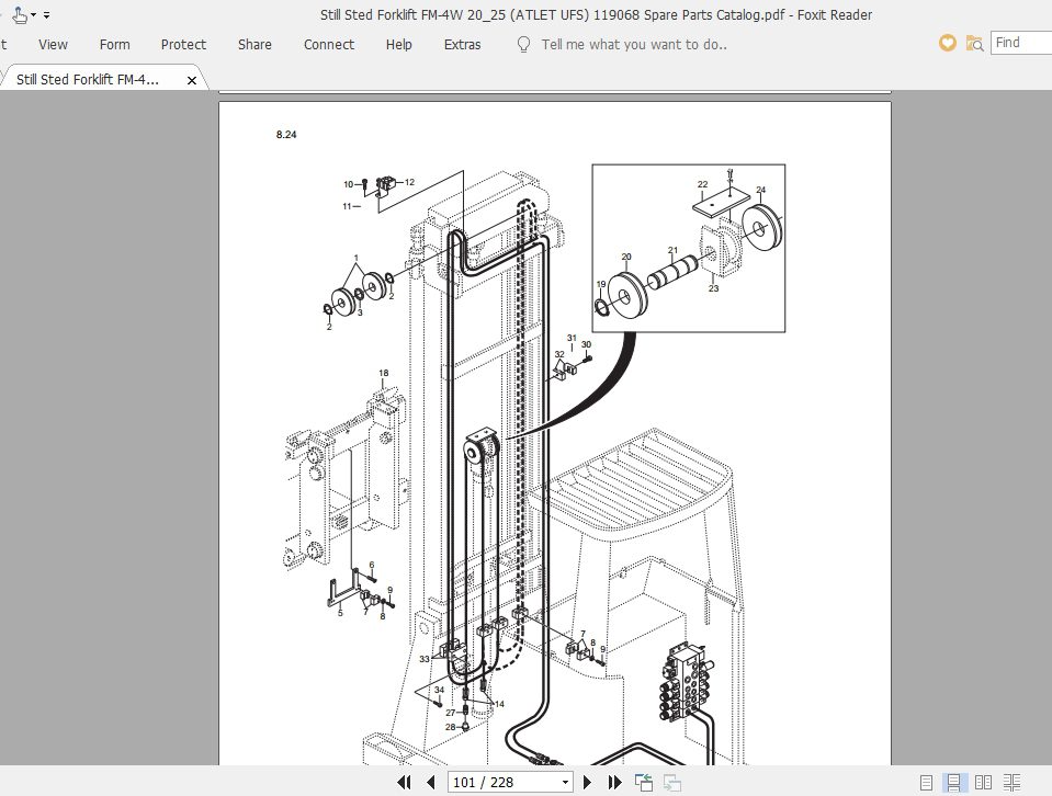 Still Sted Forklift FM 4W 2025 ATLET UFS 119068 Spare Parts Catalog 3