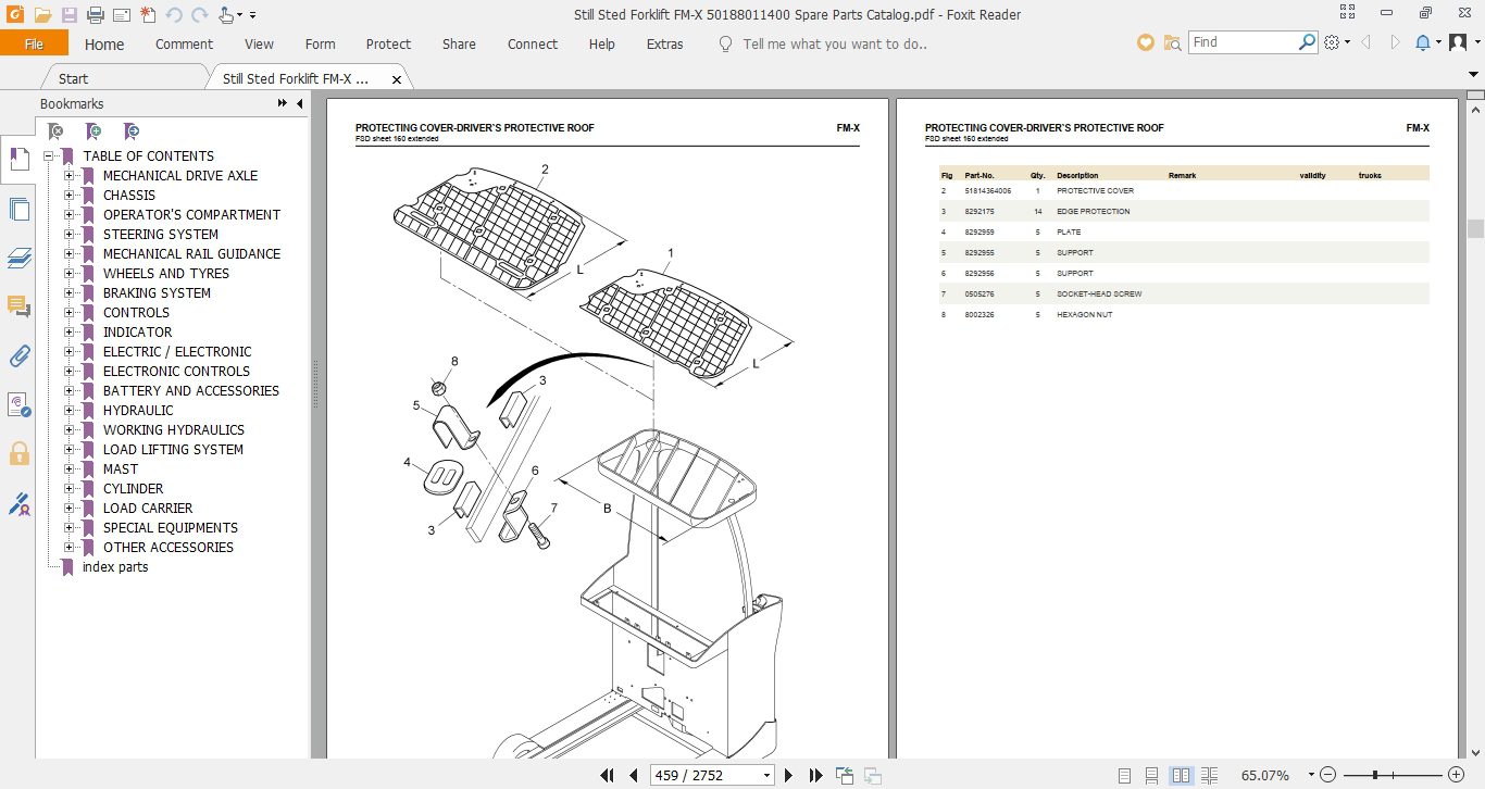 Still Sted Forklift FM X 50188011400 Spare Parts Catalog 2