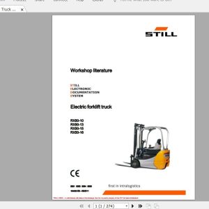 Still Sted Forklift Truck RX6015 50 Service ManualsEN 3