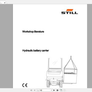 Still Sted Hydraulic Battery Carrier Service Manual50638042207EN 1