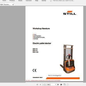Still Sted Pallet Stacker ECV EXV FU FV FXD FXV Service Manuals 5