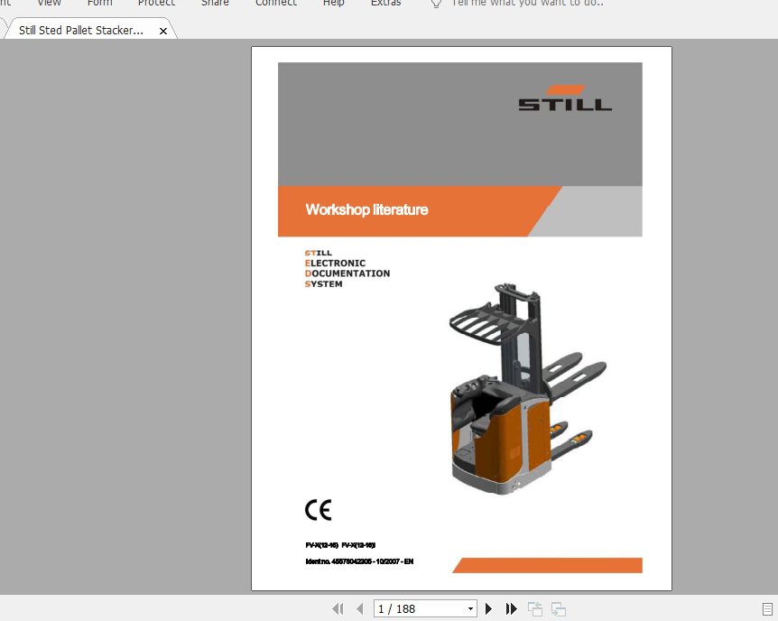 Still Sted Pallet Stacker ECV EXV FU FV FXD FXV Service Manuals 7