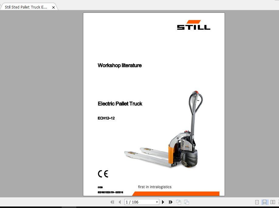 Still Sted Pallet Truck ECH EGV EXUS FX FXH Service ManualsEN 3