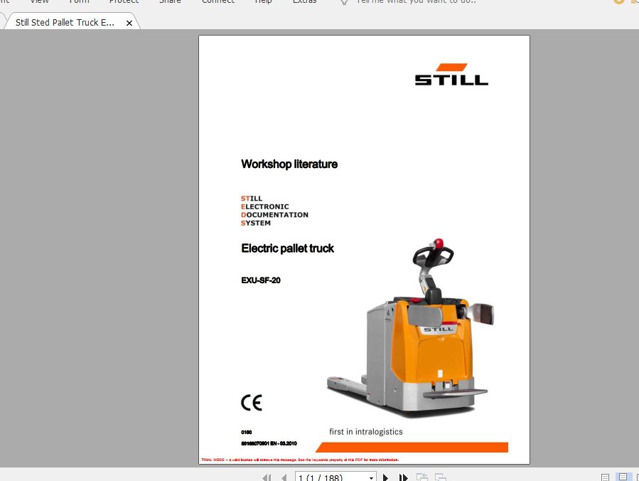 Still Sted Pallet Truck ECH EGV EXUS FX FXH Service ManualsEN 5