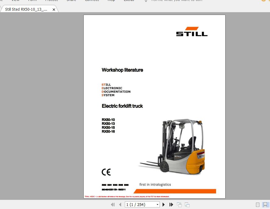 Still Sted RX20 RX50 Service ManualEN 4