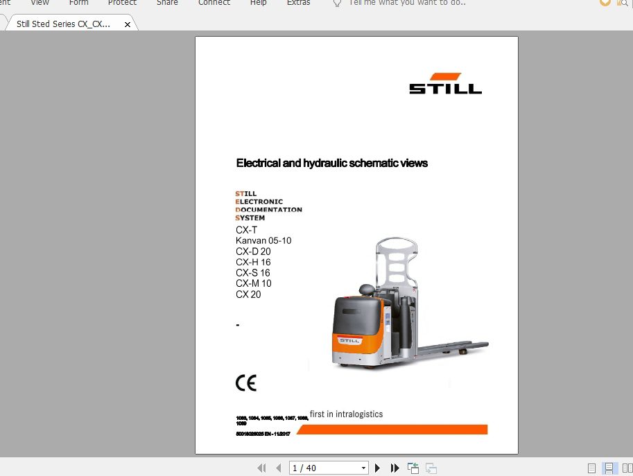 Still Sted Series CXCXDCXMCXSCXHKANVAN Electrical Hydraulic Schematics 1