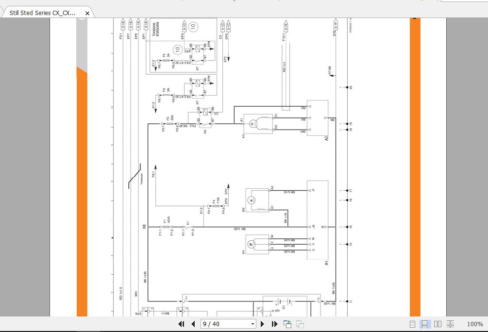 Still Sted Series CXCXDCXMCXSCXHKANVAN Electrical Hydraulic Schematics 2