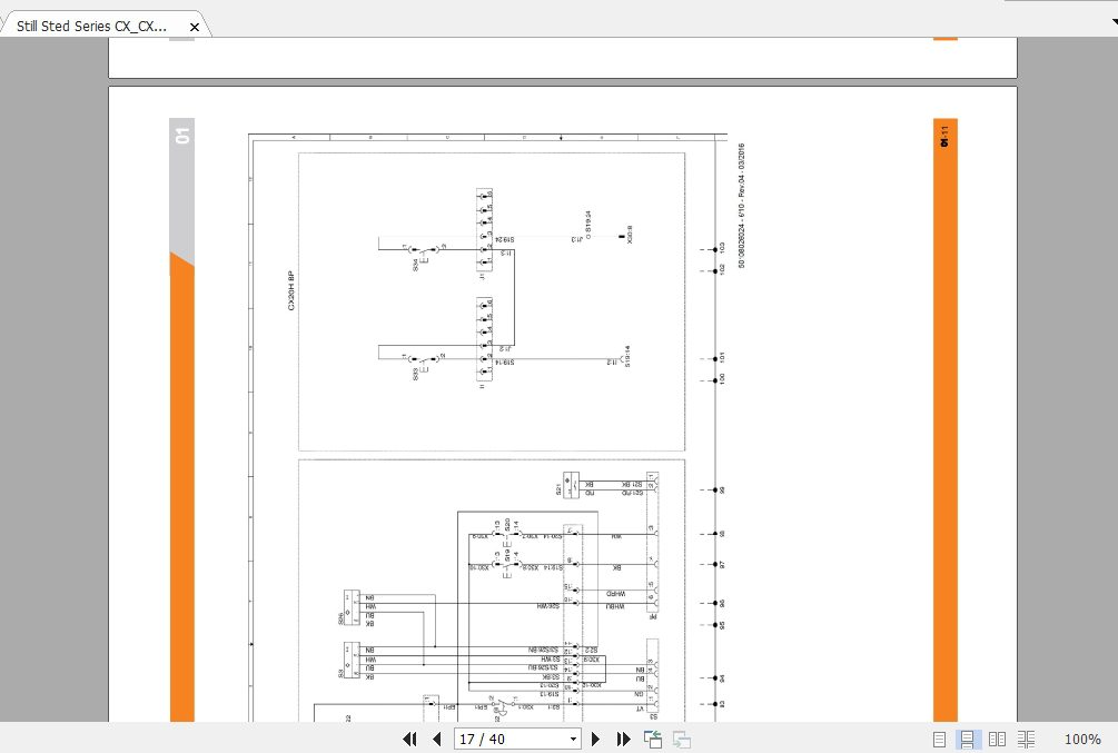 Still Sted Series CXCXDCXMCXSCXHKANVAN Electrical Hydraulic Schematics 3