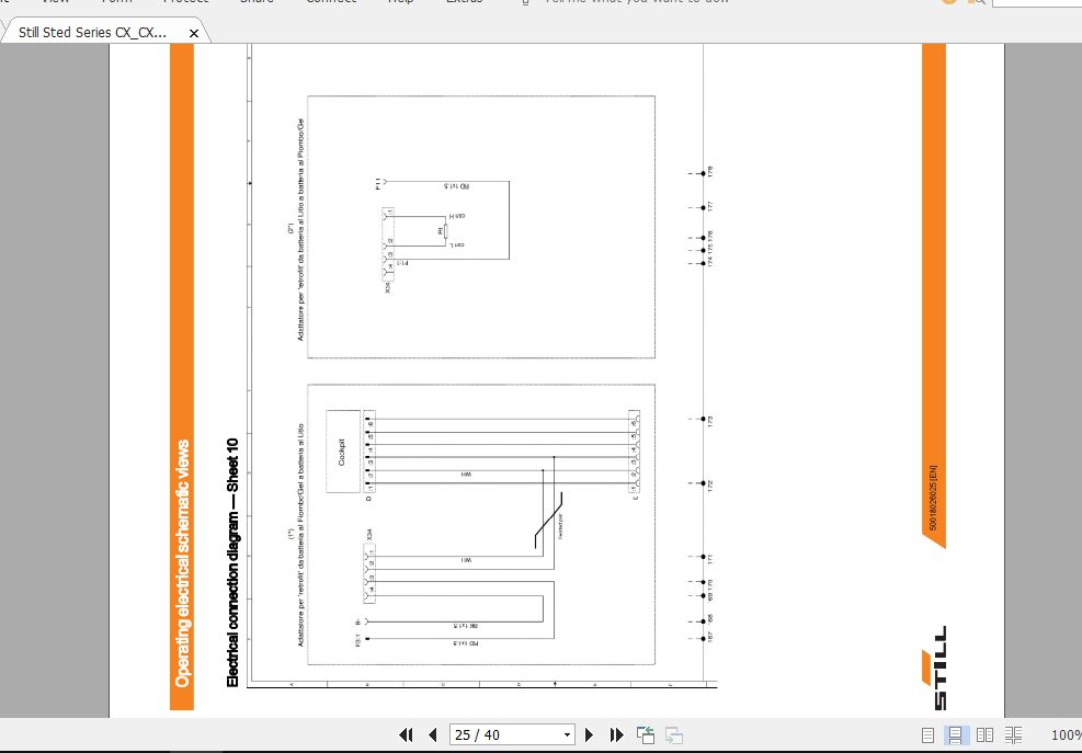 Still Sted Series CXCXDCXMCXSCXHKANVAN Electrical Hydraulic Schematics 4