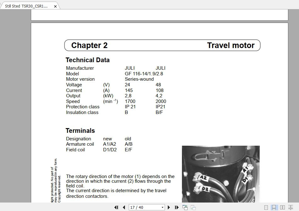 Still Sted TSR30CSR125 16 20 Workshop Manual888054329 3