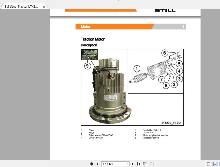 Still Sted Tractor LTX20 LTX T04 Service Manual11938012101EN 2
