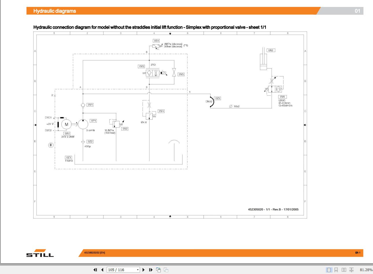Still Steds Forklift Truck EGV S14 EGV S20 EGV S14LB EGV S20LB Schematic Diagram 4