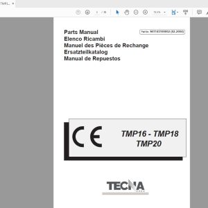 TECNA YALE Forklift Series TMRTCMTMOTMPTMSTMTC Parts Manual 3