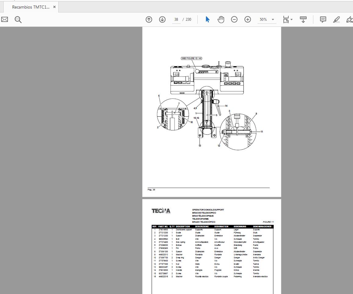TECNA YALE Forklift Series TMRTCMTMOTMPTMSTMTC Parts Manual 6