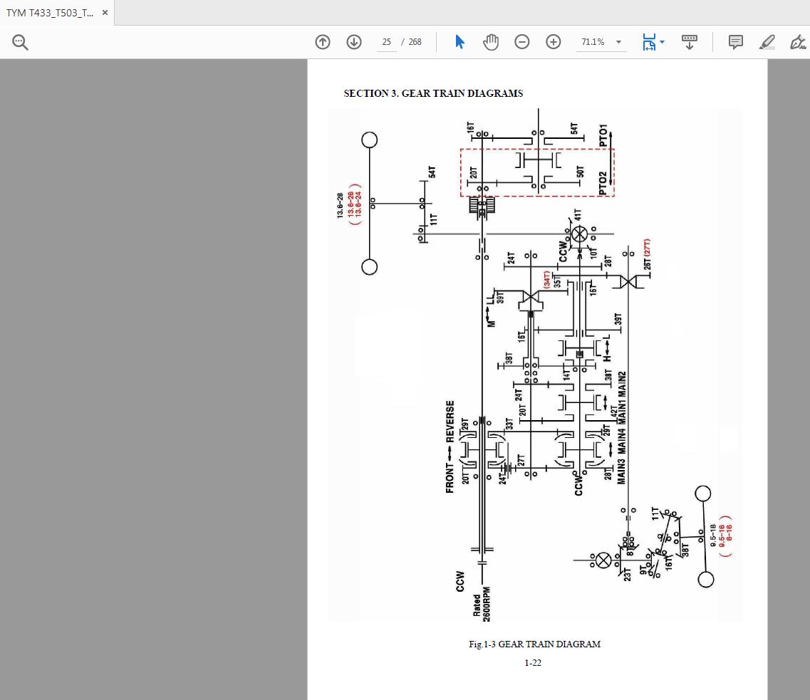 TYM T433T503T553 Tractor Workshop Manual 2