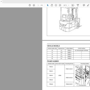 Toyota Forklift 7FBE10 20 Series Repair Manual CE327CE328 1