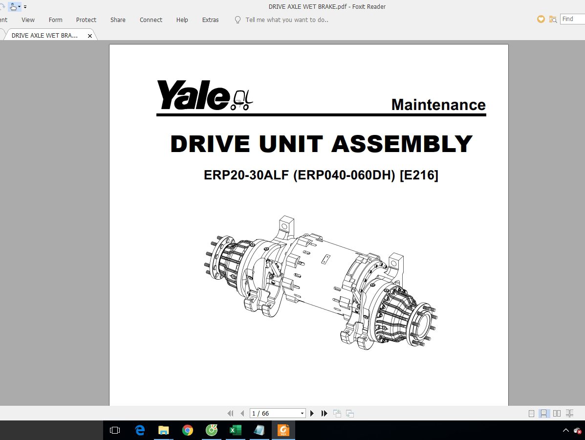 Yale Forklift ERP 20 32 ALF ERP 40 65 DH E216 Service Manuals 3